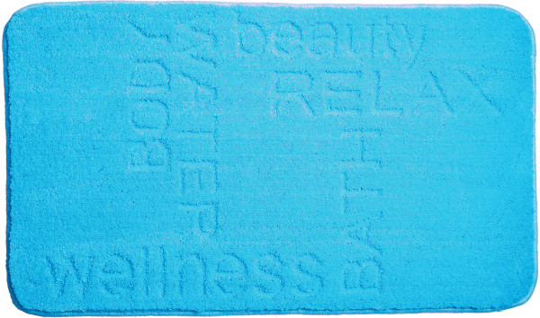 Badematte FEELING in blau aus Polyester