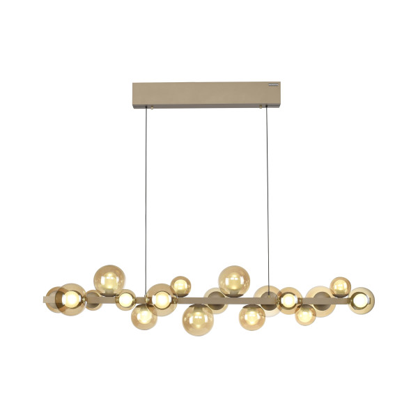 Pendelleuchte PURE E-POPUP in bronzefarben aus Glas