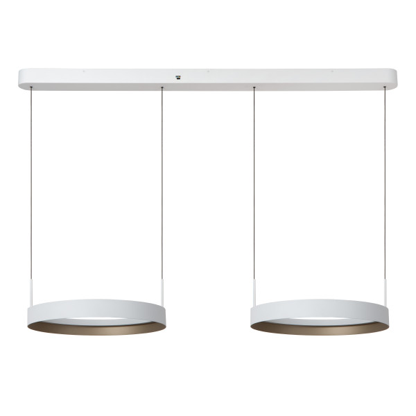Pendelleuchte RADIANT in weiß aus Aluminium