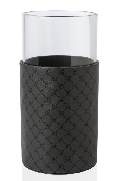 Vase M JOOP! CORNFLOWER in anthrazit aus Kunstleder