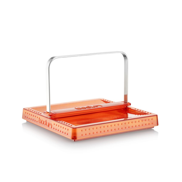 Serviettenhalter bodum BISTRO in orange aus Glas