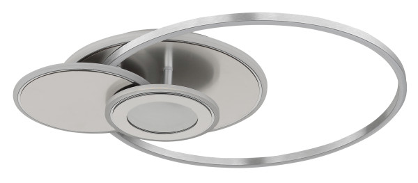 Deckenleuchte BELTRAN in silberfarben aus Metall