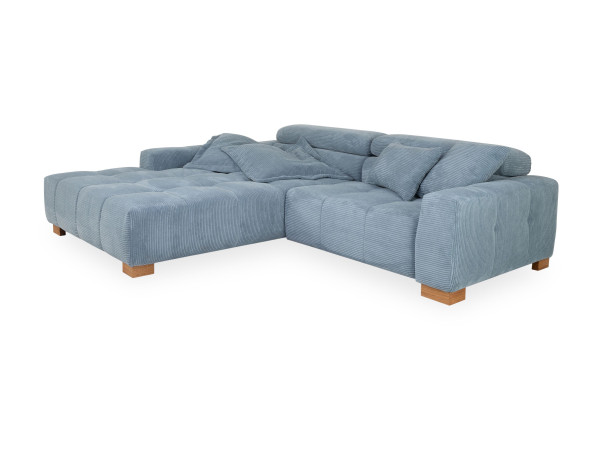 Polsterecke CARLA in Lightblue aus Stoff