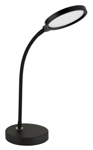 Tischleuchte in schwarz aus Metall