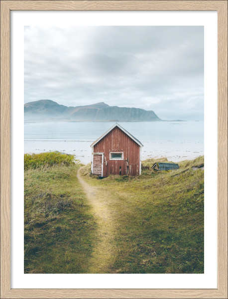 Gerahmtes Bild AM FJORD I