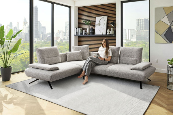 Polsterecke Elastoform SIERRA in grau aus Stoff