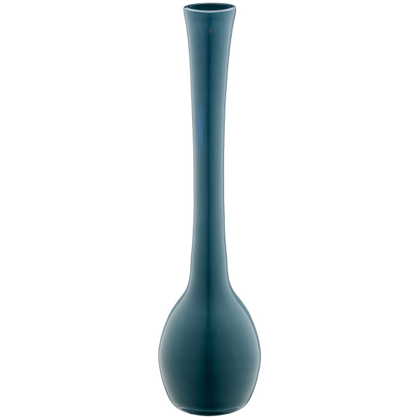 Vase DROP in blau aus Glas