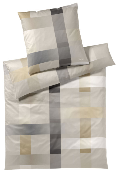Bettwäsche JOOP! Mako-Satin in sand aus Baumwolle
