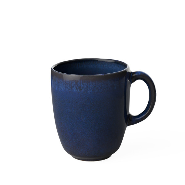 Henkelbecher LAVE BLEU in blau aus Steingut