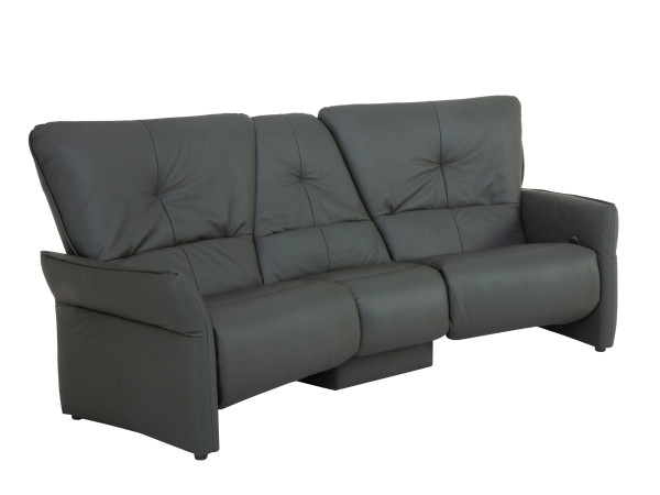 Trapezsofa himolla KREUZBACH in dunkelgrün aus Leder