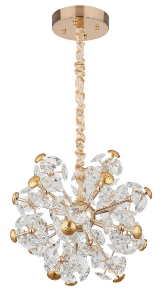 Hängeleuchte FLORIELLA in goldfarben aus Metall