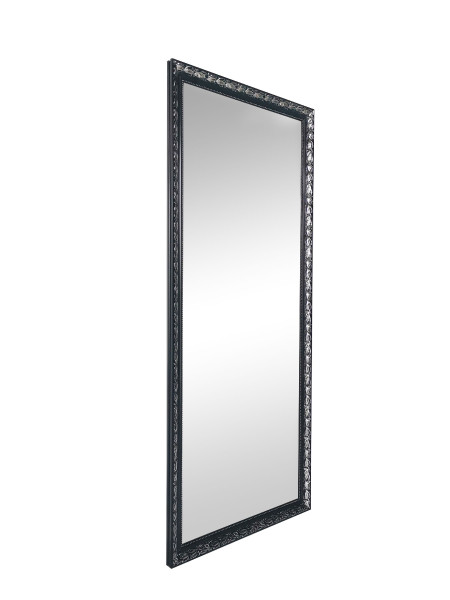 Rahmenspiegel SONJA in schwarz/silber aus Holz