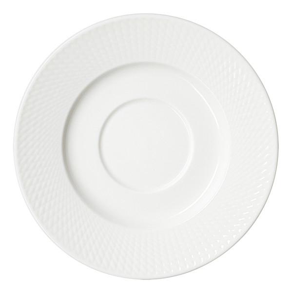 Espressountertasse SAPHIR in weiß aus Porzellan