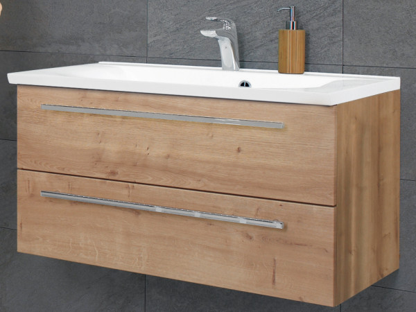 Waschplatz MONDO GLOSS in Eiche aus Dekor