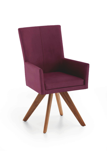 Polsterstuhl COLORADO in  Nirvana rot