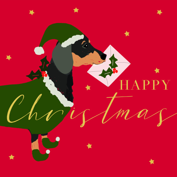 Servietten X-MAS DOG in mehrfarbig aus Papier