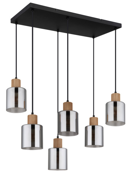 Hängeleuchte ALEIDIS in schwarz aus Metall