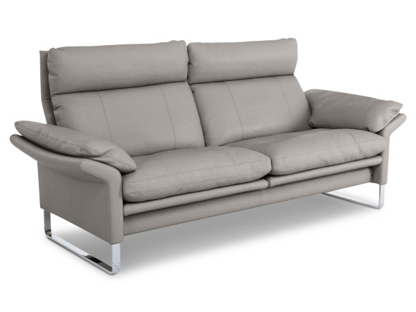 Sofa erpo 2,5 Sitzer LUCCA in kiesel aus Leder