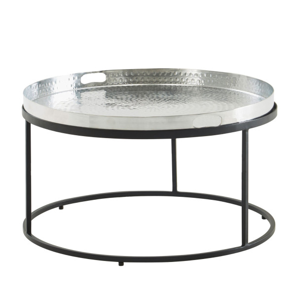 Couchtisch in  Silber aus Aluminium