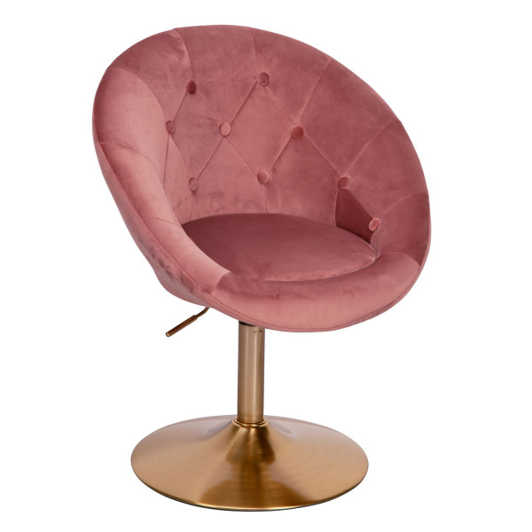 Sessel in  Rosa aus Stoff