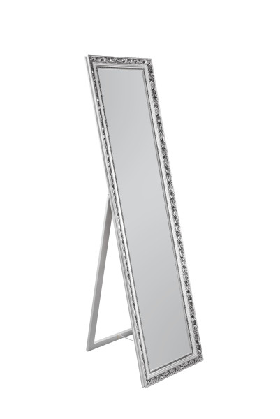 Standspiegel SONJA in silberfarben aus Holz