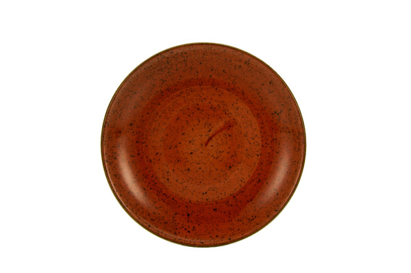 Dessertteller VINTAGE in orange aus Porzellan