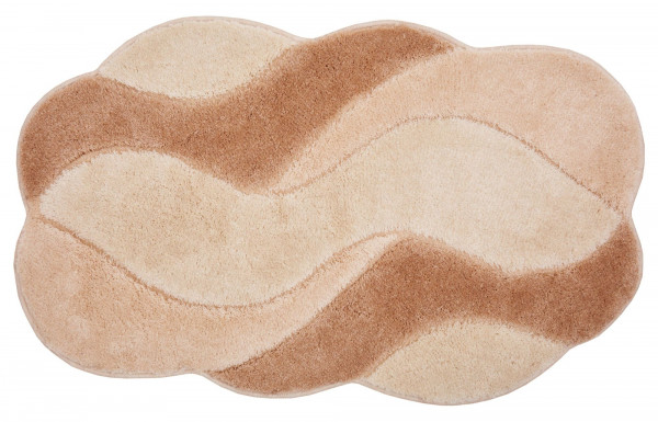 Badematte CARMEN in beige aus Polyacryl