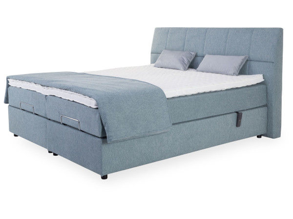 Boxspringbett vito BRILLANT in 9918 silber aus Stoff