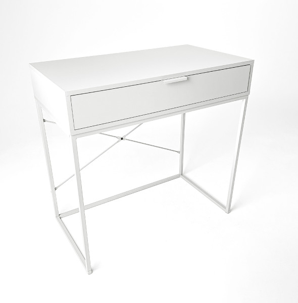 Konsole in weiß aus Materialmix