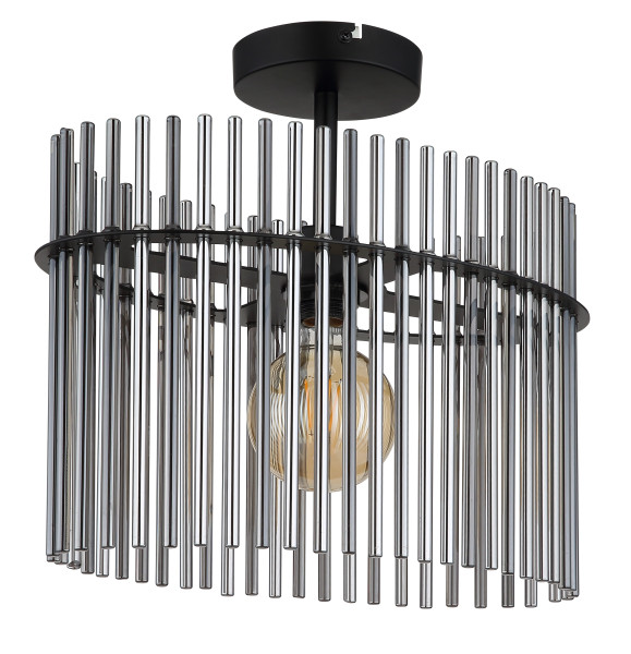 Deckenleuchte GORLEY in schwarz aus Metall