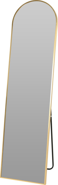 Standspiegel STELLARIO in goldfarben aus Aluminium
