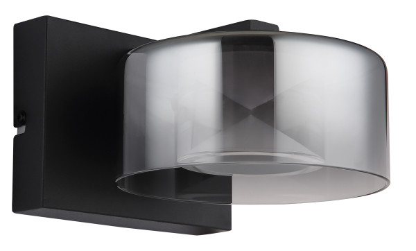 Wandleuchte BELINDA in schwarz aus Metall