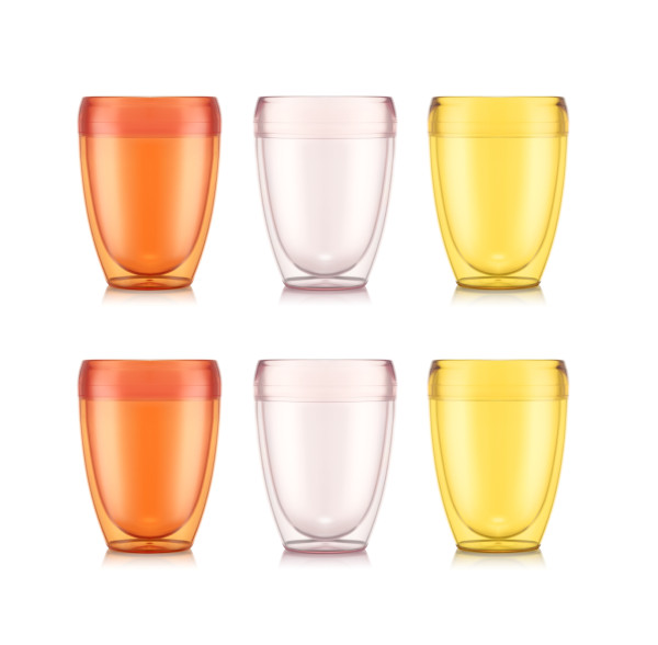 Trinkbecher-Set bodum PAVINA OUTDOOR in mehrfarbig aus Kunststoff