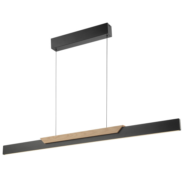 Pendelleuchte ARCUS in schwarz aus Holz