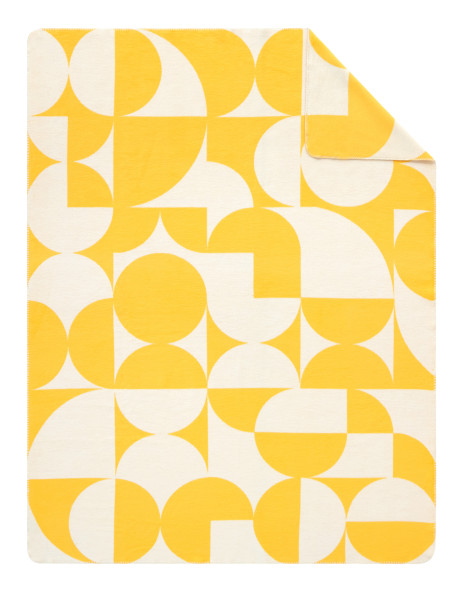 Wohndecke JACQUARD KAHUKU in grün aus Mischgewebe