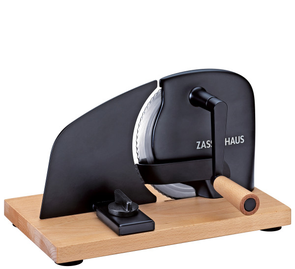 Brotschneidemaschine ZASSENHAUS PURE in schwarz aus Aluguss