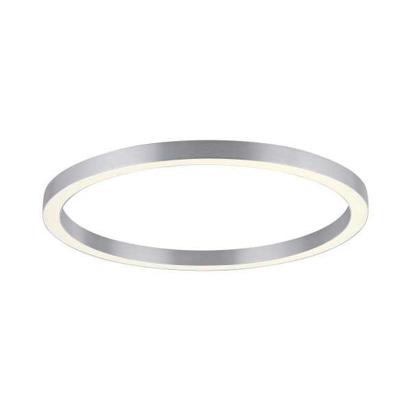 Deckenleuchte PURE LINES ROUND in silberfarben aus Kunststoff