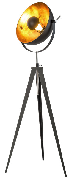 Stehleuchte BOWY in schwarz aus Metall