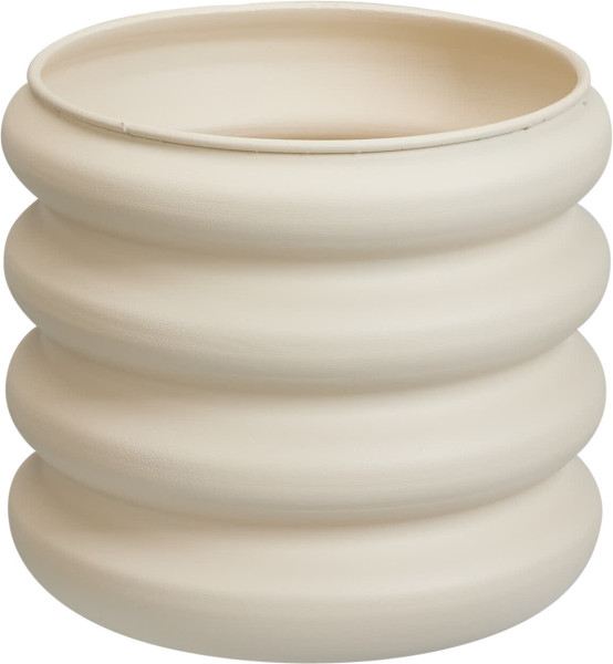 Übertopf in creme aus Eisen
