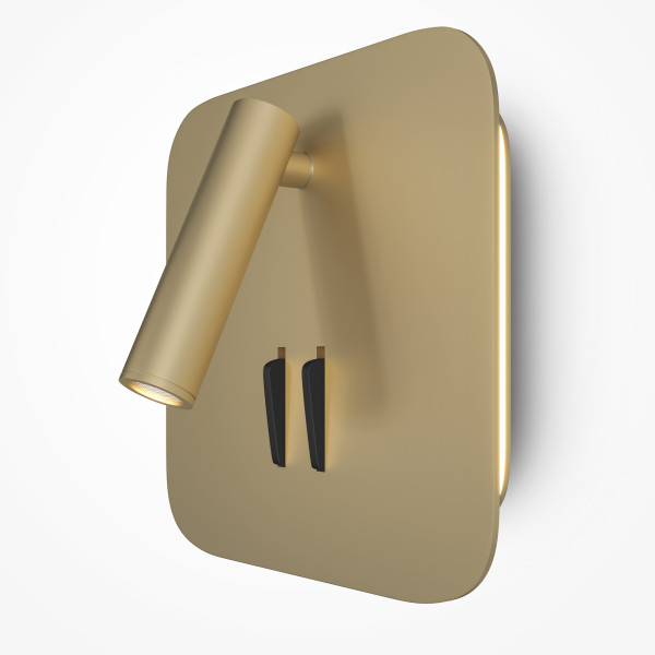 Wandleuchte IOS 176 in goldfarben aus Aluminium