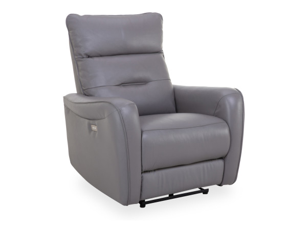 Sessel HARPER HAIFA in grau aus Leder/Stoff