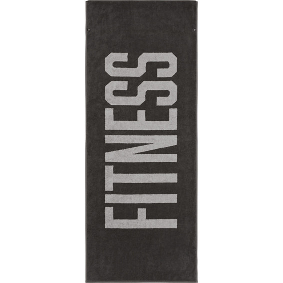 Fitnesstuch GYM in anthrazit aus Baumwolle