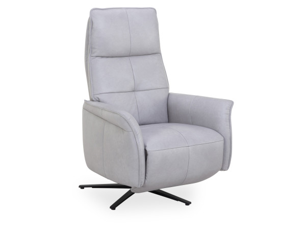 Relaxsessel himolla 9361 in aschgrau aus Leder