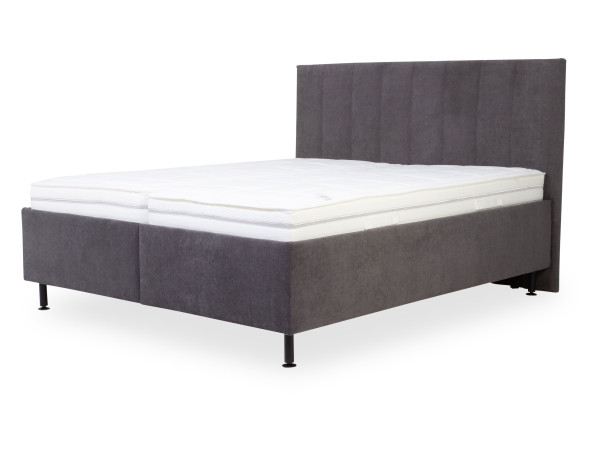 Polsterbett Elastoform ONDREJ in anthrazit aus Stoff