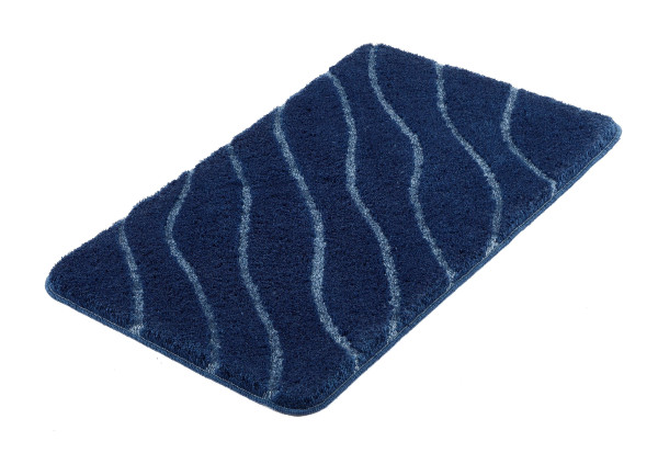Badteppich TRAM in blau aus Polyacryl