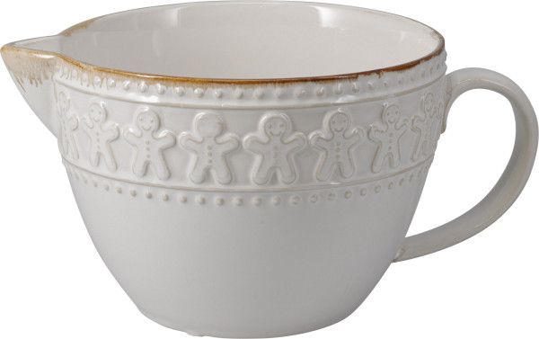 Rührschüssel RELIEF in creme aus Steingut
