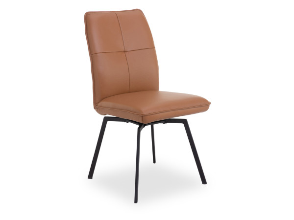 Polsterstuhl HARPER KANNUR in cognac 455