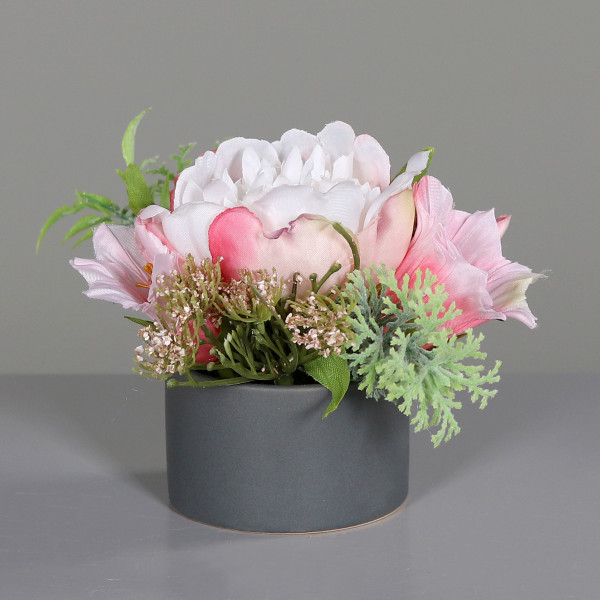 Kunstblume Hochzeits-Blumen in rosa aus Kunststoff