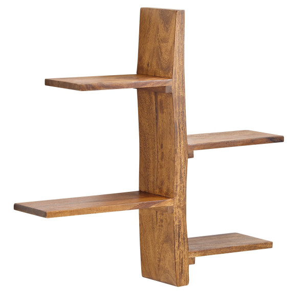 Wandregal in braun aus Holz