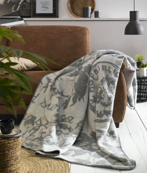 Jaquard Wohndecke Vintage